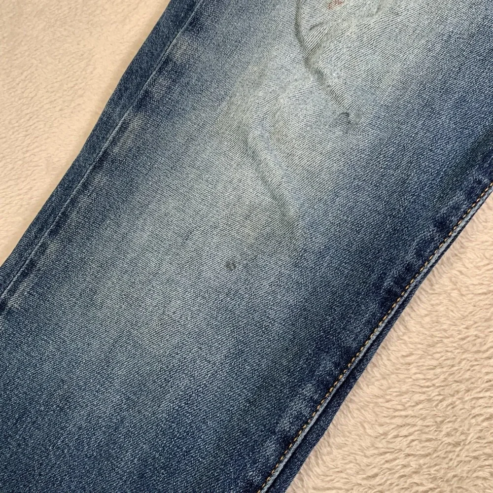 True Religion Geno Jeans Mens 36x35 Blue Relaxed Slim Fit‎ Distressed Denim